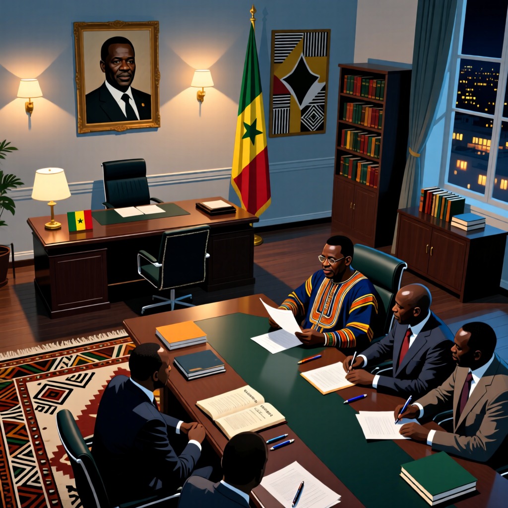 La Decisión de Jubilación del Primer Presidente de Senegal