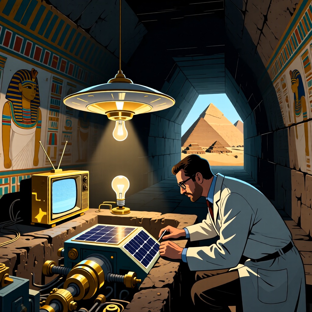 Las Misteriosas Bombillas y Televisores de Colores del Antiguo Egipto