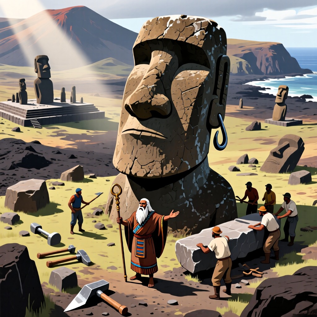 El Misterio de la Isla de Pascua: El Auge y Caída del Pueblo de las Orejas Largas