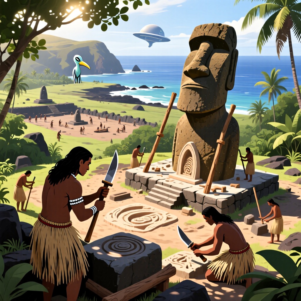 El Misterio de la Isla de Pascua: Estatuas del Hombre Pájaro y Leyendas Alienígenas