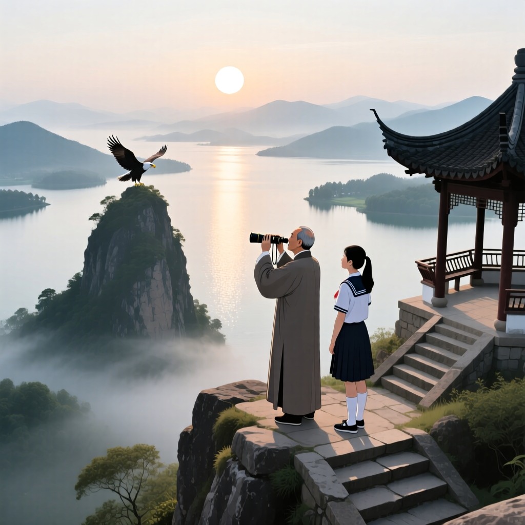 日月共升奇觀：南北湖上的千古之謎