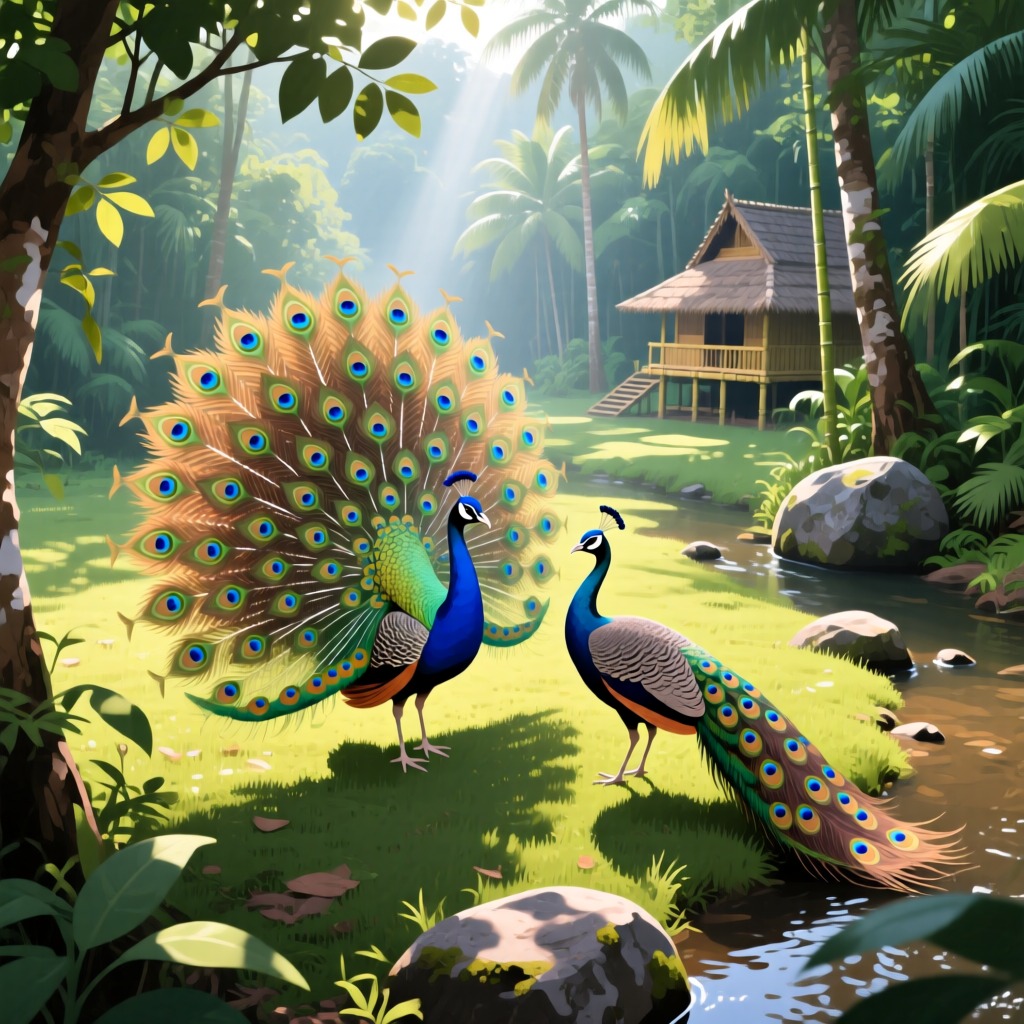 Los secretos de las plumas del pavo real