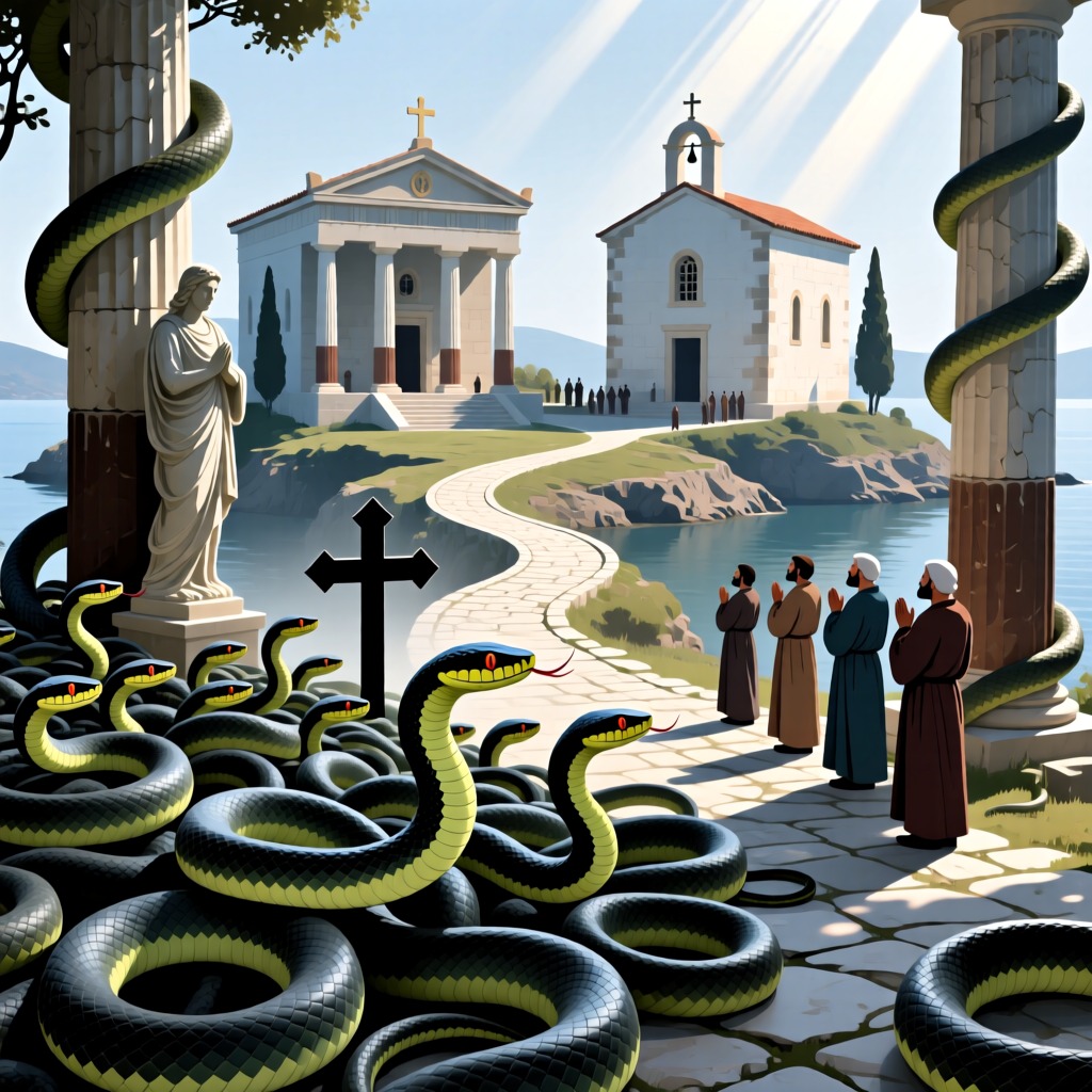 El Misterioso Peregrinaje de las Serpientes Venenosas de Grecia