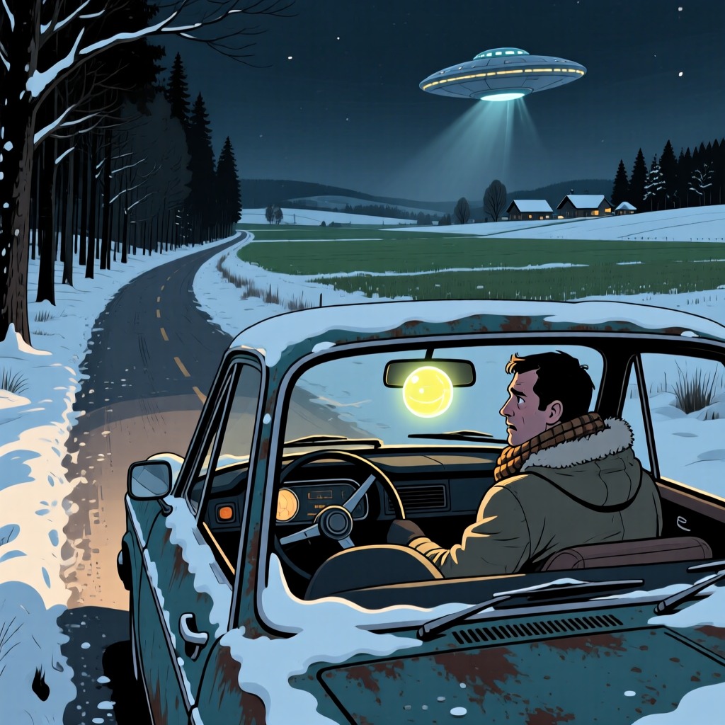 The Missing Half Hour: A Mysterious Flying Object and the Driver's Memory Gap
