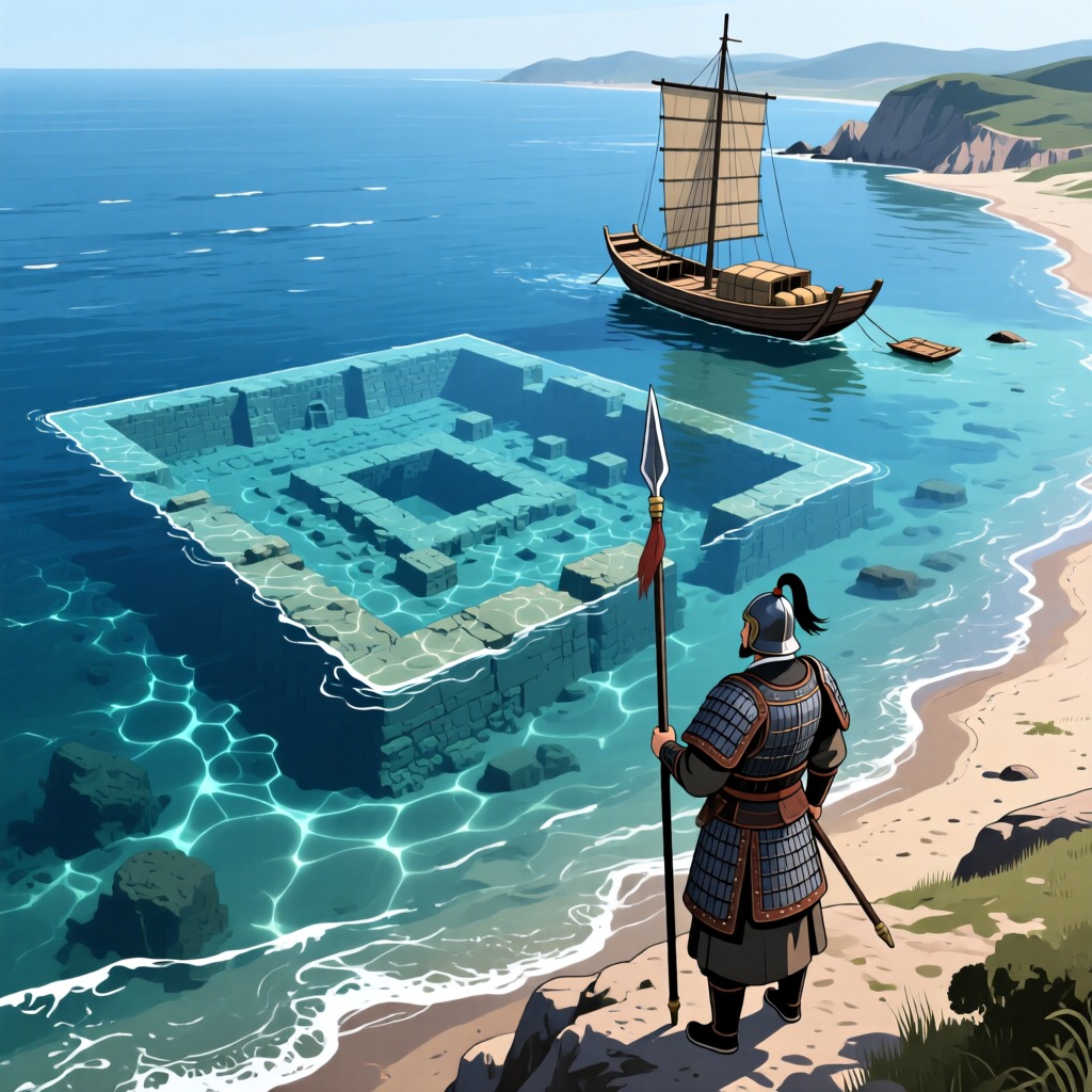 Mysterious Underwater Formation in Bohai Bay: Ancient City Ruins or Natural Phenomenon?